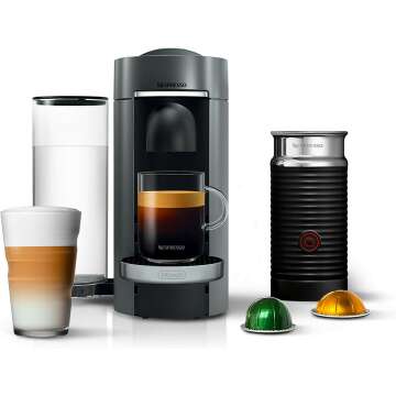 Nespresso VertuoPlus Deluxe Coffee Machine with Frother