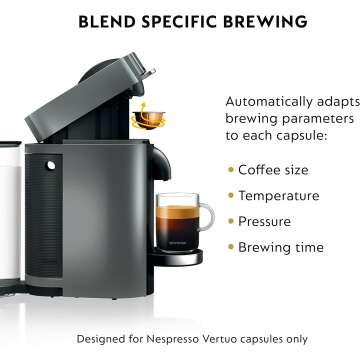 Nespresso VertuoPlus Deluxe Coffee Machine with Frother