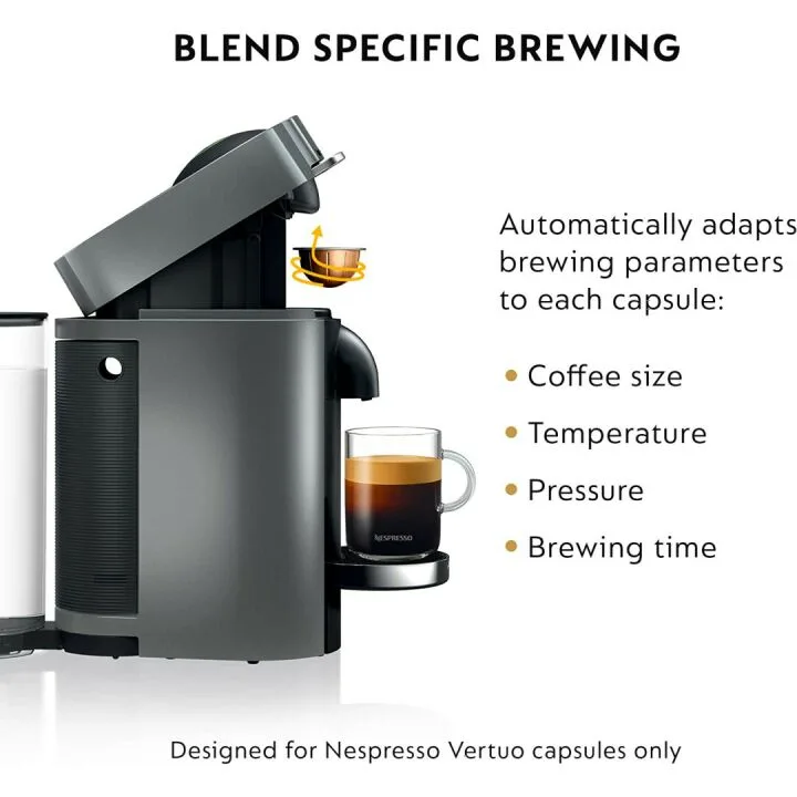Nespresso VertuoPlus Deluxe Coffee Machine with Frother