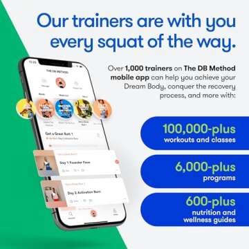 The DB Method Squat Machine, Workout Equipment for Home Gym, Exercise Leg and Glutes, Low Impact Lower Body Fitness Workouts, Training for Total-Body, Easy Setup, Foldable for Storage