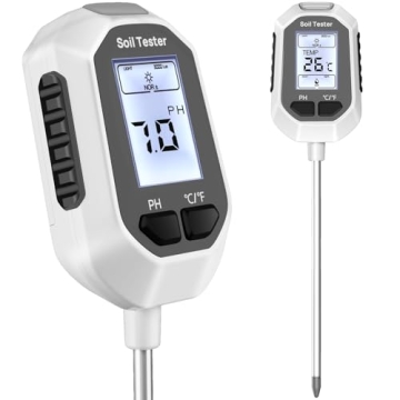 4-in-1 Soil Moisture Meter with LCD Display for Gardening and Farming