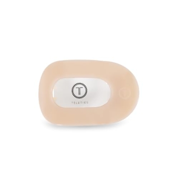 TELETIES Flat Round Hair Clip - Strong Grip, Comfortable Design for All Hair Types - Perfect for Yog...