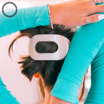 TELETIES Flat Round Hair Clip for All Hair Types - Comfortable & Durable