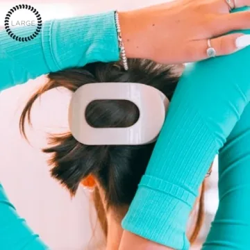 TELETIES Flat Round Hair Clip for All Hair Types - Comfortable & Durable