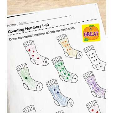 Carson Dellosa 120 Fall Stickers for Kids, 6 Sheets of Pumpkin, Autumn Leaves, Scarecrow & Positive Affirmations Incentives for Prizes, Reward Chart, School Supplies for Teachers, Classroom Must Haves