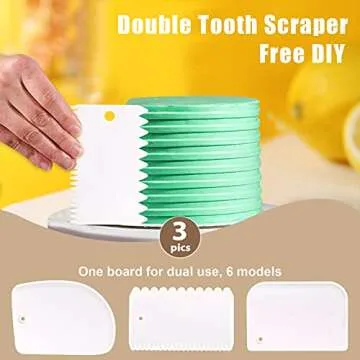 Wokape 37Pcs Stainless Steel Clay Extruder, Sugar Paste Extruder Cake Fondant Decorating Tool Set with Discs Scraper Cake Decor Modeling Tool