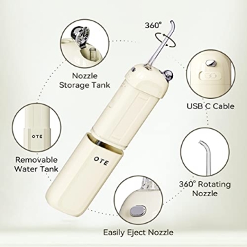 OTE Water Flosser - Portable Cordless Dental Care Solution