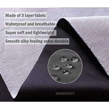 WONDERTIFY Macarons Apron,Colorful Macarons Cake and Various Fruits Bib Apron with Adjustable Neck for Men Women,Suitable for Home Kitchen Cooking Waitress Chef Grill Bistro Baking BBQ Cobbler Apron