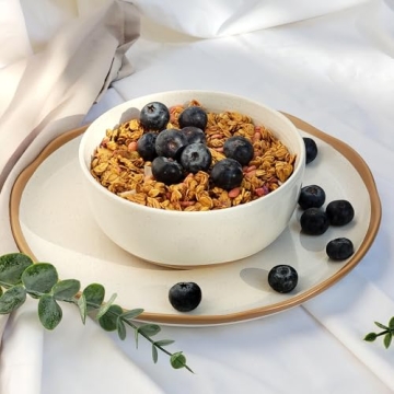 Lareina 12-Piece Ceramic Dinnerware Set, Safe & Durable