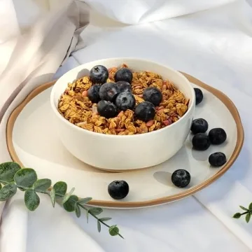 Lareina 12-Piece Ceramic Dinnerware Set, Safe & Durable