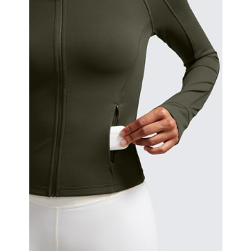 CRZ YOGA Butterluxe Cropped Slim Fit Workout Jacket