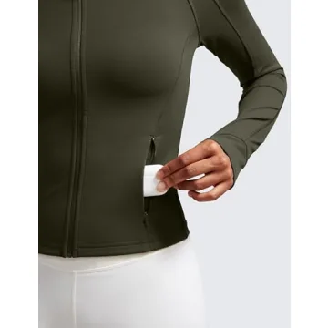 CRZ YOGA Butterluxe Cropped Slim Fit Workout Jacket