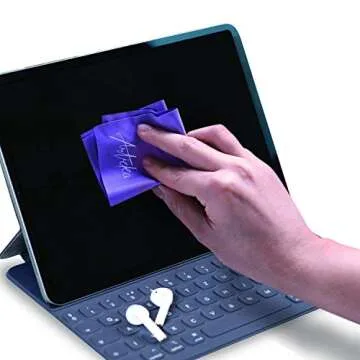 Articka Shine Screen Cleaner Spray for Electronic Devices – Computer Screen Cleaner with 2 Microfiber Cloths - Screen Cleaning Spray for Lenses, iPad, Tablets, Laptops, HDTVs – Natural Formula – 2.5oz