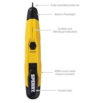Sperry Instruments VD6508 Voltage Detector with Flashlight