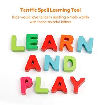 Coogam Wooden Alphabet Puzzle – ABC Letters Sorting Board Blocks Montessori Matching Game Jigsaw Educational Early Learning Toy Gift for Preschool Year Old Kids