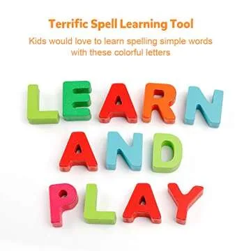 Coogam Wooden Alphabet Puzzle – ABC Letters Sorting Board Blocks Montessori Matching Game Jigsaw Educational Early Learning Toy Gift for Preschool Year Old Kids