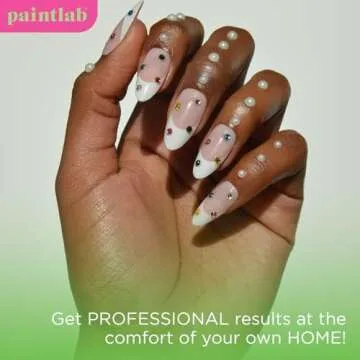 PaintLab Brush-On Nail Glue for Press-Ons, Professional Adhesive for Acrylic Nails, Vegan & Cruelty-Free, Easy Application, Long-Lasting, Fast-Drying, 0.21oz