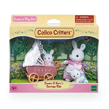 Calico Critters Snow-Warren Rabbit Family Set for Imaginative Play