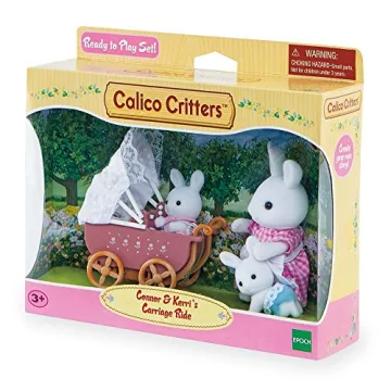 Calico Critters Snow-Warren Rabbit Family Set for Imaginative Play