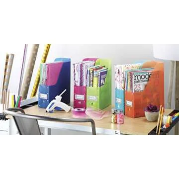 Whitmor Magazine Organizers, Set of 5, Multicolor
