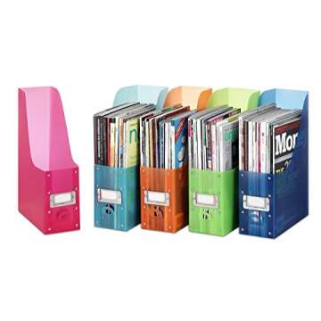 Whitmor Magazine Organizers, Set of 5, Multicolor