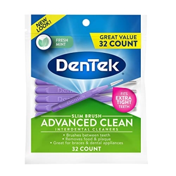 DenTek Slim Brush Interdental Cleaners for Tight Spaces