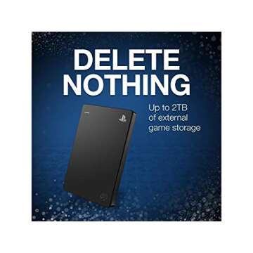 Seagate (STGD2000100) Game Drive for PS4 Systems 2TB External Hard Drive Portable HDD â€“ USB 3.0, Officially Licensed Product