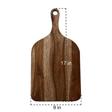 Make in Modern Acacia Wood Chopping/Cutting Board With Handle, 1-Piece, Brown