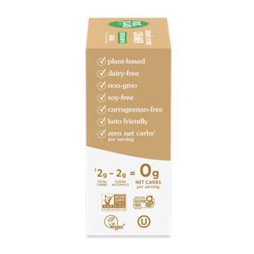 nutpods Keto-Friendly Sweetened Coffee Creamers With Zero-Sugar, 5 Calories Per Serving, Dairy-Free, Vegan, Non-GMO (Caramel, 3 Pack)