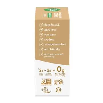 nutpods Keto-Friendly Sweetened Coffee Creamers With Zero-Sugar, 5 Calories Per Serving, Dairy-Free, Vegan, Non-GMO (Caramel, 3 Pack)