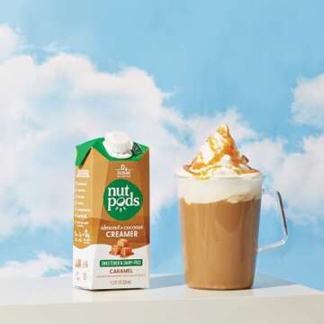 nutpods Keto-Friendly Sweetened Coffee Creamers With Zero-Sugar, 5 Calories Per Serving, Dairy-Free, Vegan, Non-GMO (Caramel, 3 Pack)