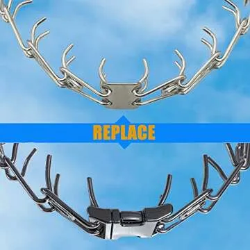 CMIYUYNG Fastener Stainless Steel Buckle for Collar & Quick Release with Easy Buckle for Small Medium Large Dogs (3.0)