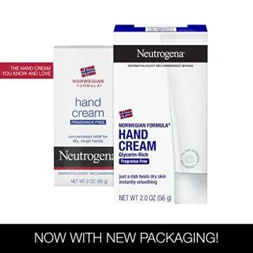 Neutrogena Norwegian Formula Moisturizing Hand Cream Formulated with Glycerin for Dry, Rough Hands, Fragrance-Free Intensive Hand Lotion, 2 Oz, Pack of 6