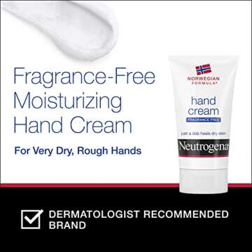 Neutrogena Norwegian Formula Moisturizing Hand Cream Formulated with Glycerin for Dry, Rough Hands, Fragrance-Free Intensive Hand Lotion, 2 Oz, Pack of 6