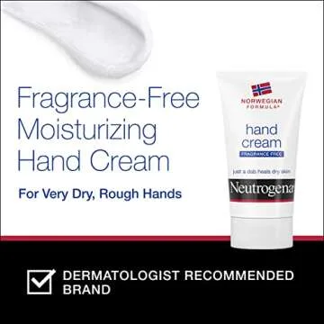 Neutrogena Norwegian Formula Moisturizing Hand Cream Formulated with Glycerin for Dry, Rough Hands, Fragrance-Free Intensive Hand Lotion, 2 Oz, Pack of 6