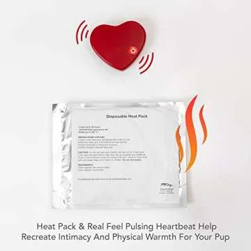 iHeartDogs Comfort Cuddler Puppy Toy for Dog Anxiety