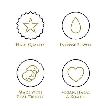 TruffleHunter - Black Truffle Oil - Extra Virgin Olive Oil for Cooking & Seasoning - 8.45 Oz