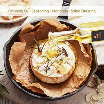 TruffleHunter - Black Truffle Oil - Extra Virgin Olive Oil for Cooking & Seasoning - 8.45 Oz