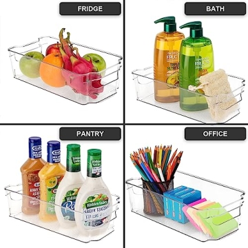 JINAMART Refrigerator Organizer Bins for Perfect Kitchen Storage