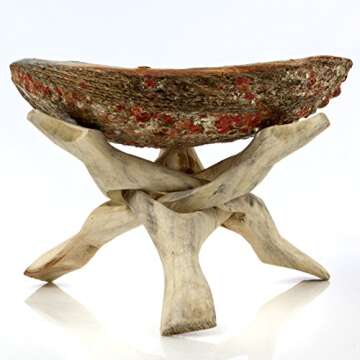 Premium Bundle with 5 Inch or Larger Abalone Shell, Natural Wooden Tripod Stand, and 3 California White Sage Smudge Sticks for Incense Burning, Home Fragrance, Energy Clearing, Yoga, Meditation