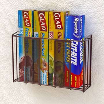 Simple Houseware Over Cabinet Door Organizer, Mesh Bronze