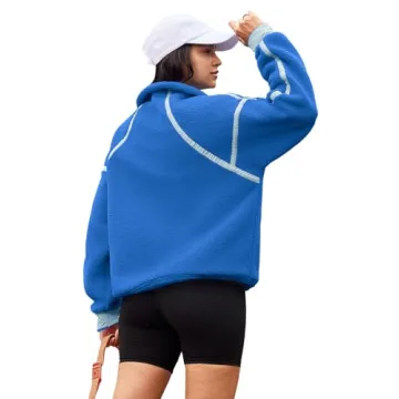 Panadila Cozy Half Zip Sherpa Fleece Pullover for Women