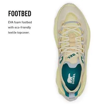 Sorel Women's Kinetic Breakthru Tech Lace Sneaker - Endive, Bleached Ceramic - Size 11