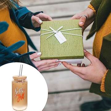 ANOTION Fall Coffee Cups - Fall Decor Pumpkin Mug Fall Coffee Mug Iced Coffee Cups Unique Autumn Decor Pumpkin Decorations Thanksgiving Tumbler Fall Wedding Tumbler Can Shaped Fall Cups - 18oz