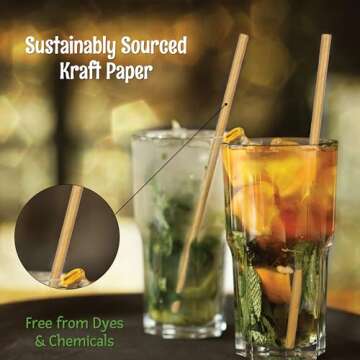 Biodegradable Paper Straws - Eco-Friendly Drinking Solution