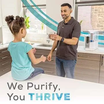 AquaTru Classic Alkaline Countertop Water Filter System for PFAS & Other Contaminants with 4-Stage Ultra Reverse Osmosis Technology (No Plumbing or Installation Required) | BPA Free