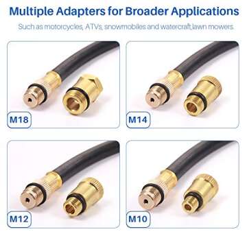 BETOOLL HW0130 8pcs Petrol Engine Cylinder Compression Tester Kit Automotive Tool Gauge