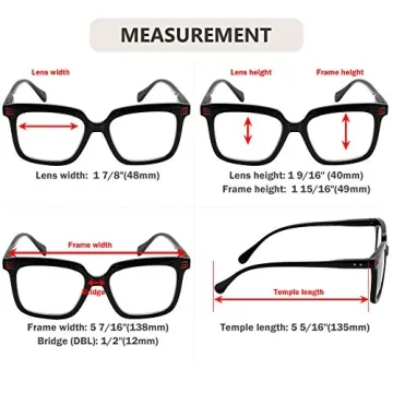 Stylish Eyekepper Square Reading Glasses for Women - C14