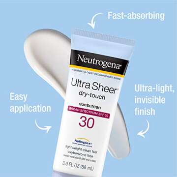 Neutrogena Ultra Sheer Dry-Touch Sunblock, SPF 30, 3 fl oz (88 ml)