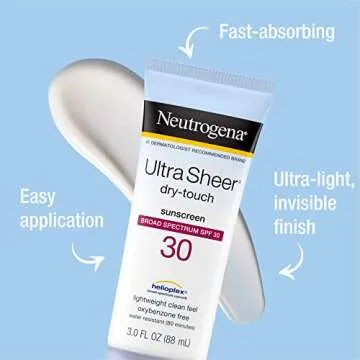 Neutrogena Ultra Sheer Dry-Touch Sunblock, SPF 30, 3 fl oz (88 ml)